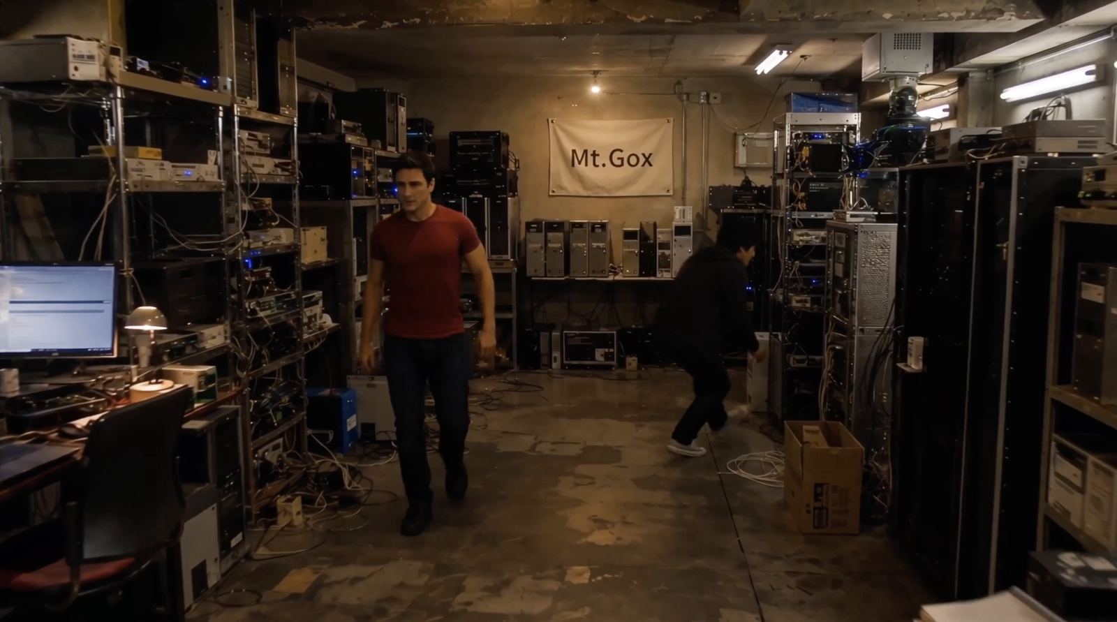 Production photograph from The Bitcoin Rebellion