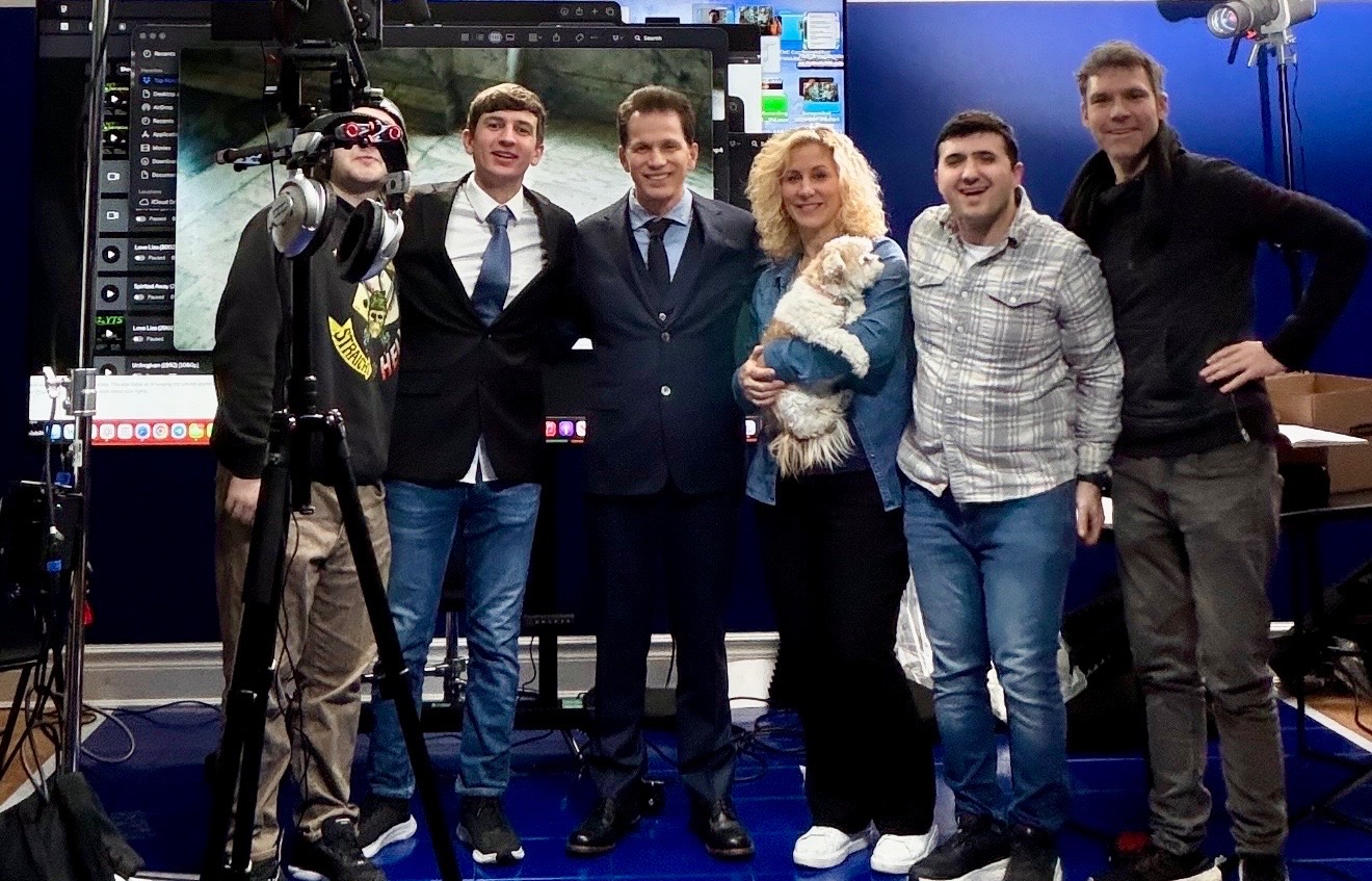 On set — scene filming